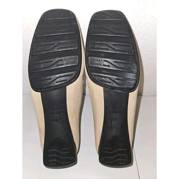 NWOB! Stuart Weitzman Suede Leather Driving Loafer Jeweled Women's Size 7.5 Tan - Picture 14 of 16